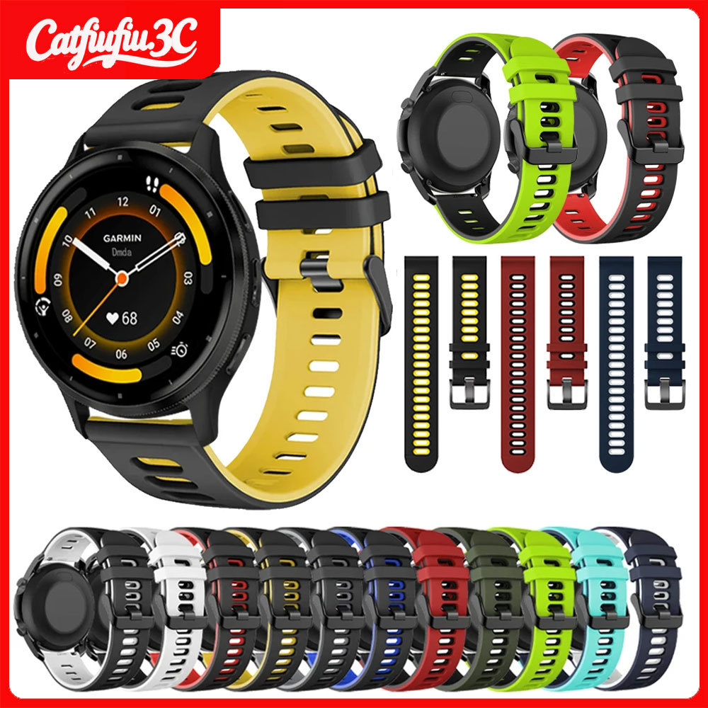 สองสีสําหรับผู้เบิกทาง Garmin 965 955 970 265 255 745 สายรัดข้อมือสําหรับ Garmin Venu 3/2 vivoactive 4 สร้อยข้อมือ