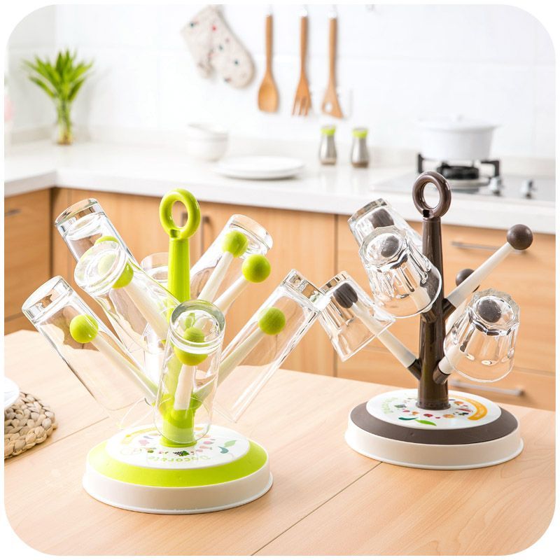 Multi-purpose home office rack cup baokuan#Several7et Household drying rack, cup holder, fruit tree 