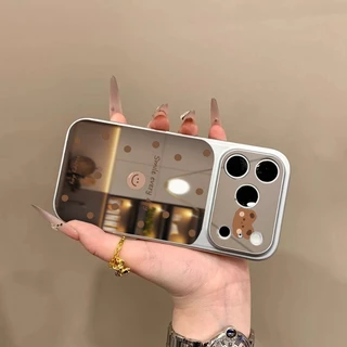 สายสีดําหน้ายิ้มกระจกเคสโทรศัพท์สําหรับ Honor 600 400 Pro 600 400 200 Lite 500 Smart Play10 80 60A 4G 5G อะคริลิคแต่งหน้ากระจกกันกระแทก