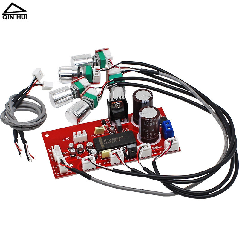 Hifi Fever Grade Audio Power Amplifier Tuning Board LM4610N High Bass Balance 3D Surround Tuning Fro