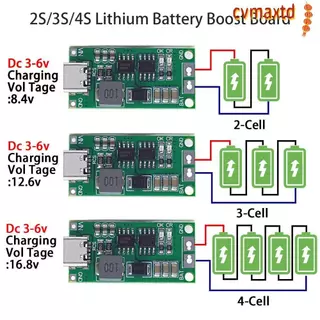 ICVMAX Boost โมดูล 18650 Type-C ถึง 8.4V 12.6V 16.8V Li-Ion Charger แบตเตอรี่ลิเธียมชาร์จ