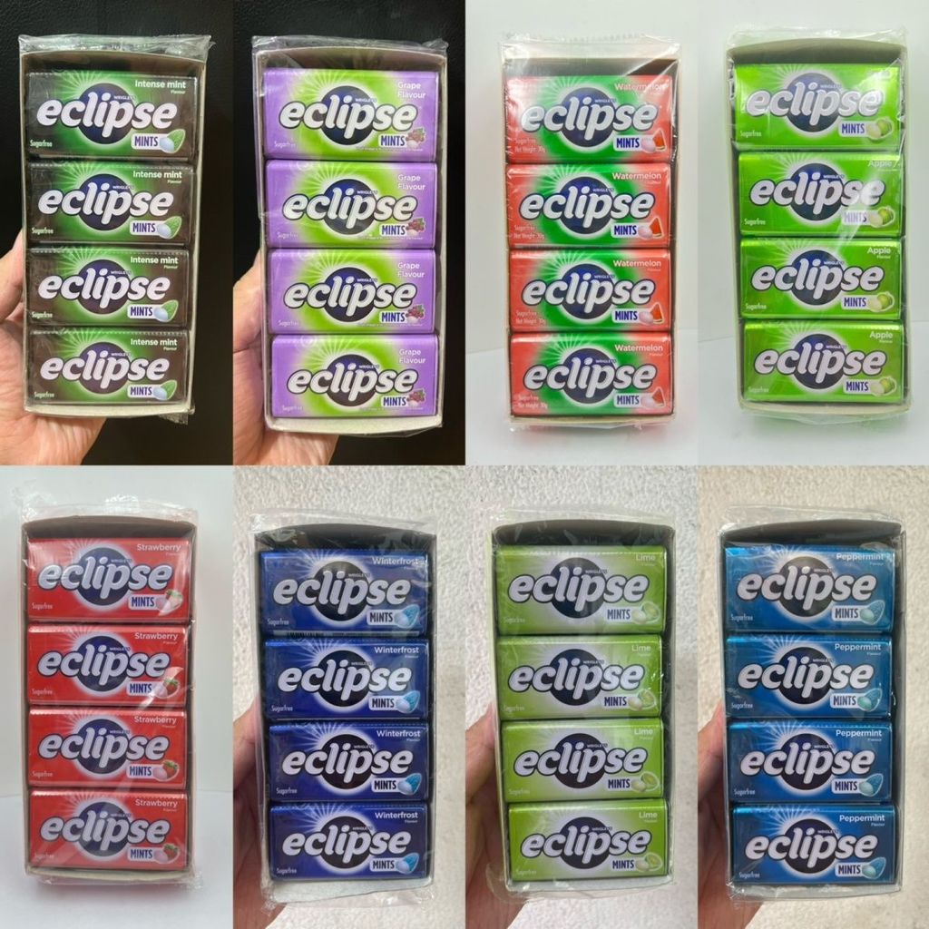 ฮ่องกงนําเข้า ECLIPSE ECLIPSE Mint Candy หมากฝรั่งปราศจากน้ําตาลคอให้ความชุ่มชื้นลมหายใจสดชื่นสดชื่น