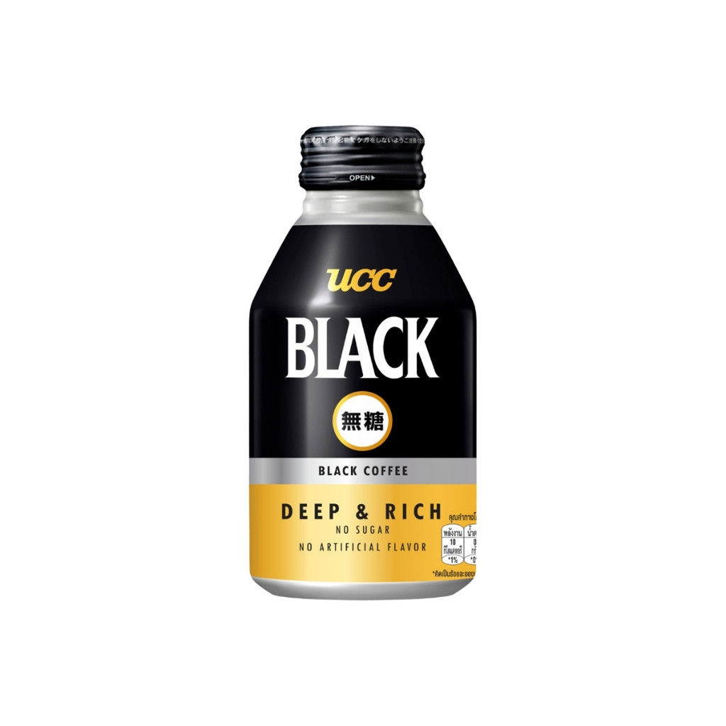 ยูซีซี กาแฟดำดีพแอนริช UCC Black Coffee (Non Sugar) Deep&Rich 274ml.