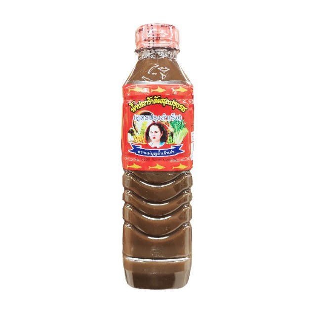 แม่บุญล้ำ น้ำปลาร้าสูตรปรุงสำเร็จฝาแดง Maeboonlum Fermented Fish Red 400ml.