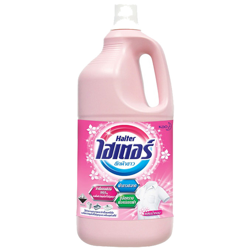 ไฮเตอร์น้ำยาซักผ้าขาวสีชมพู 2.5ลิตร Haiter Liquid Bleach Pink 2.5ltr. [หมายเลขบาร์โค้ด 8851818617308 ]