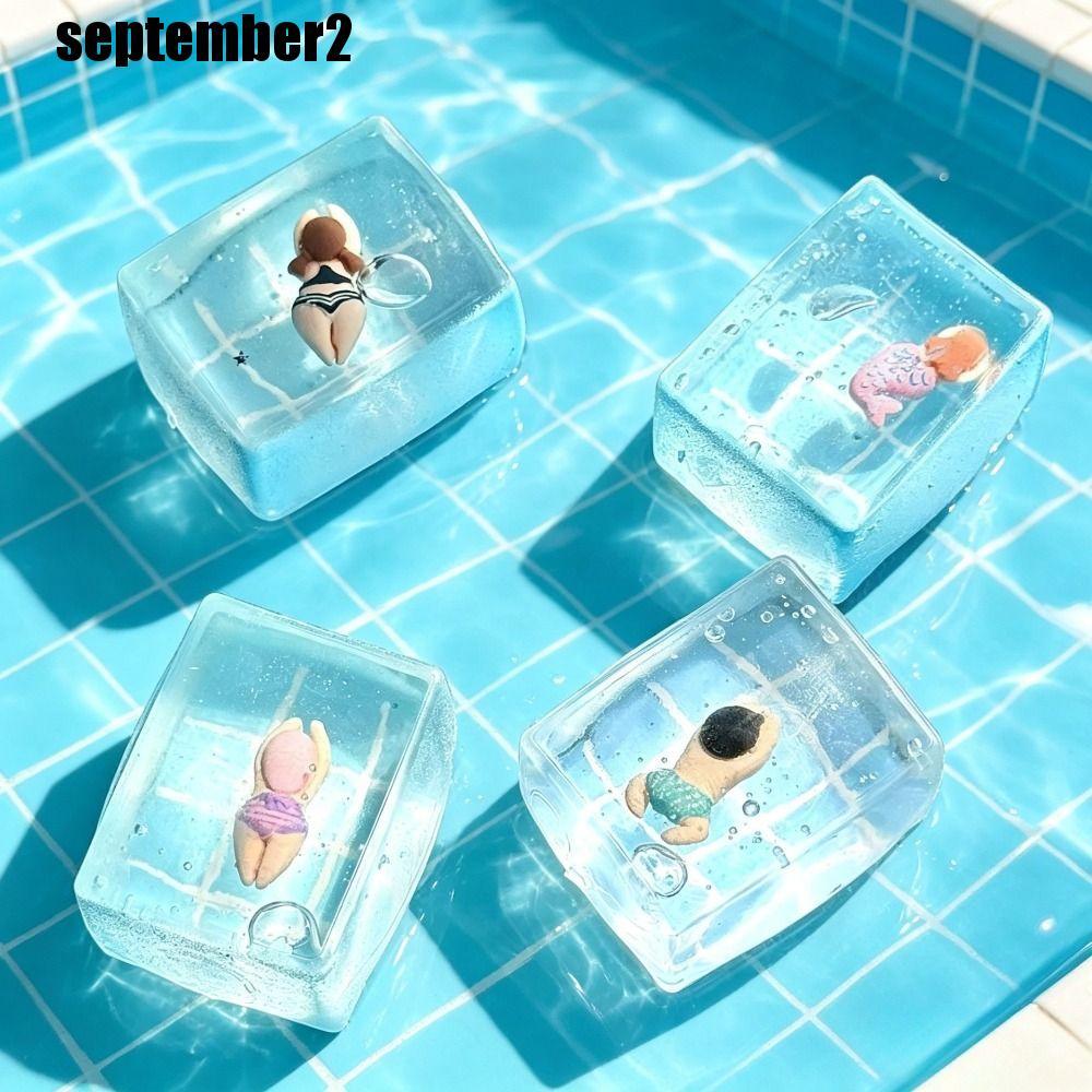 SPEPEMBER ของเล่นบีบสระว่ายน้ํา, วัสดุนุ่มช้า Rising Maltose ของเล่นคลายเครียด, ของเล่น Viral Soft Squishy ช้า Rebound Mochi Squishy คลายเครียด