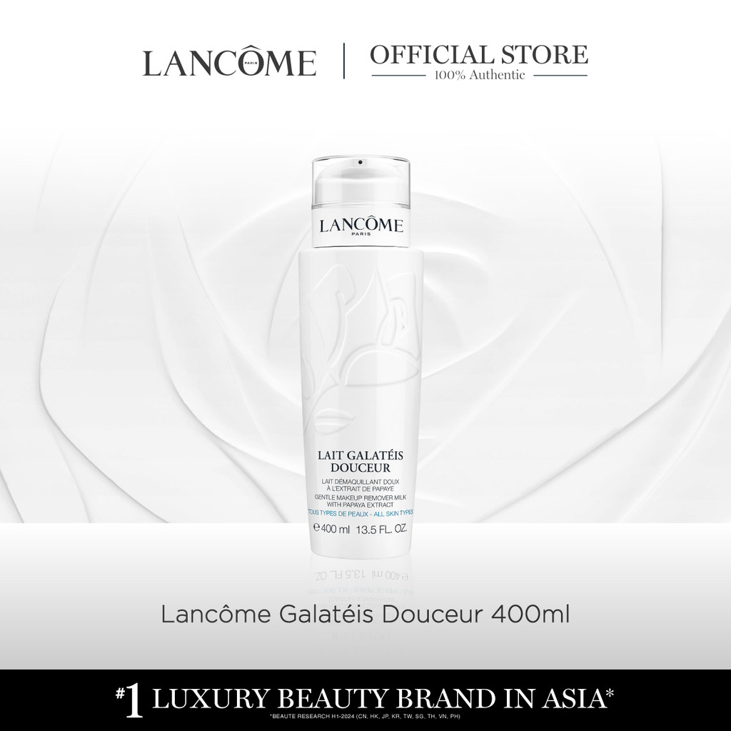 LANCOME LAIT GALATEIS DOUCEUR 400 ML ลังโคม คลีนซิ่งน้ำนมทำความสะอาดเครื่องสำอาง สำหรับ ผิวธรรมดา – ผิวผสม/ผิวมัน