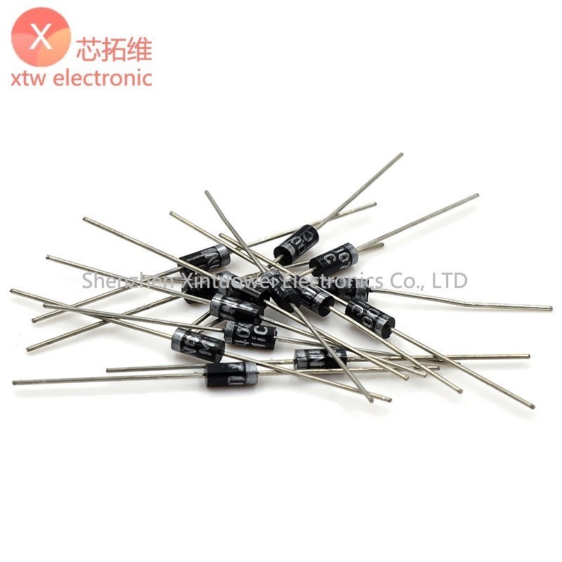 (30-100 ชิ้น) 1N4007 ไดโอดเรียงกระแสกําลังสูง IN4007 1A/1200V IN4007 DO-41