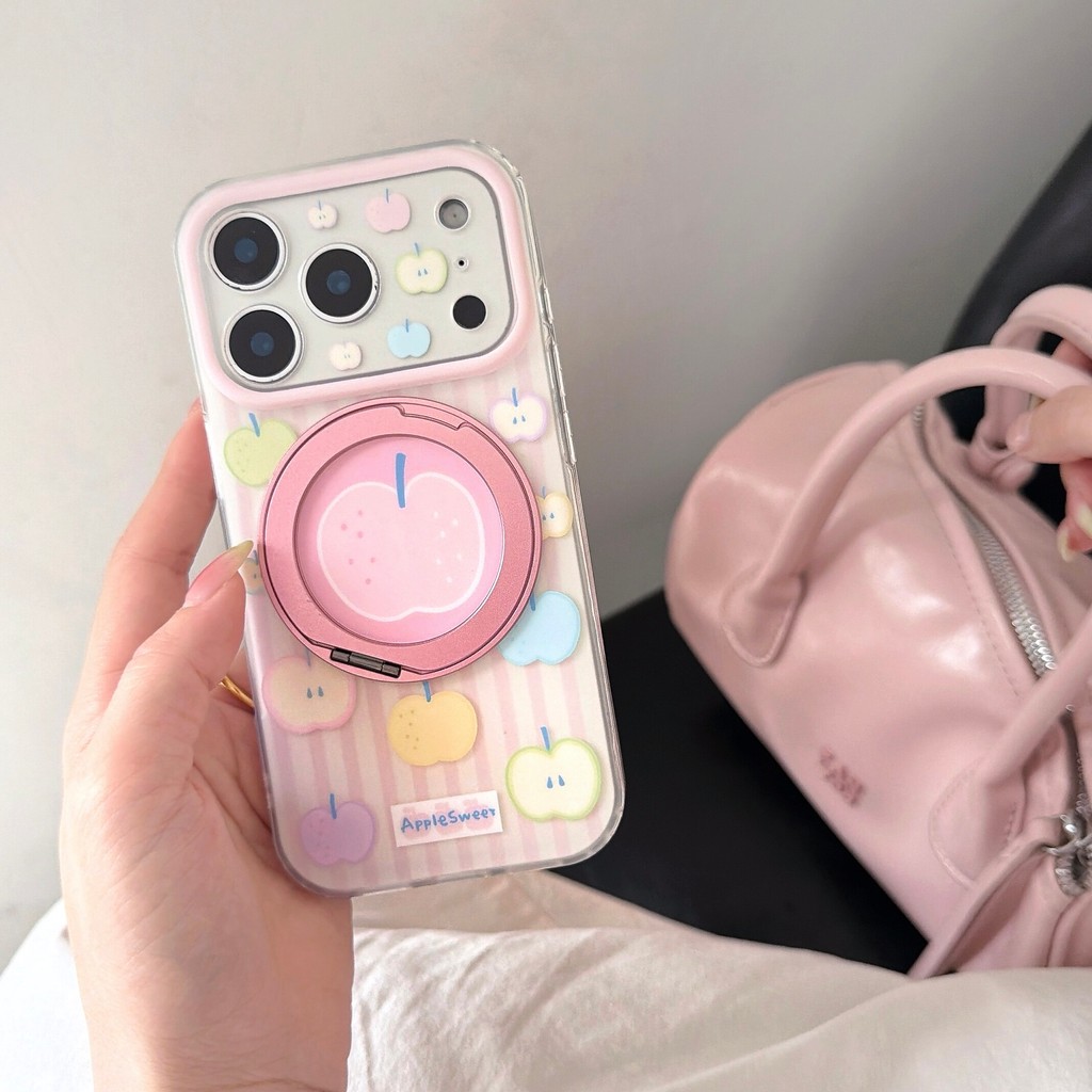 ขาตั้งแบบพับได้ทรงกลม Samsung S22 S23 S24 S25 S26 FE Ultra เคสโทรศัพท์ S25FE เคสป้องกัน A56 A55 กรณี