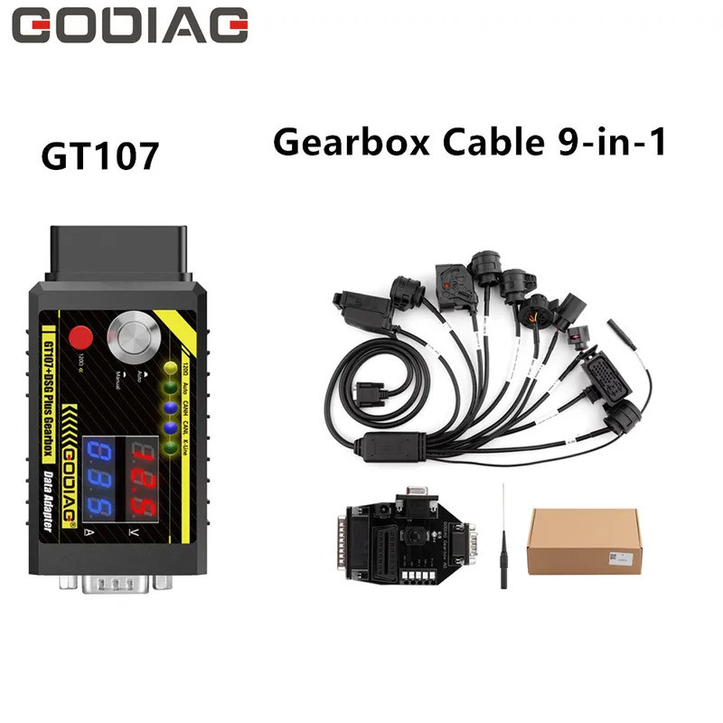 Performance GODIAG ECU GPT Boot /G-V ECU Cable/Gearbox Cable 7-in-1/Gearbox Cable 9-in-1+GT107+ DSG 