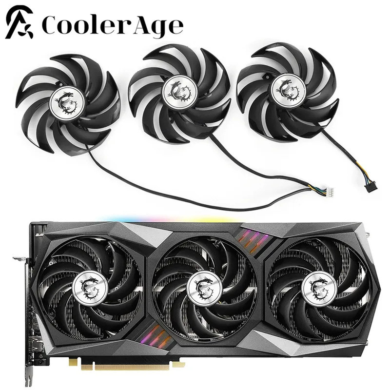 I90MM PLD09210S12HH Cooler พัดลมสําหรับ MSI Radeon RX 6800 6900 XT GeForce RTX 3060 3070 3080 3090 T
