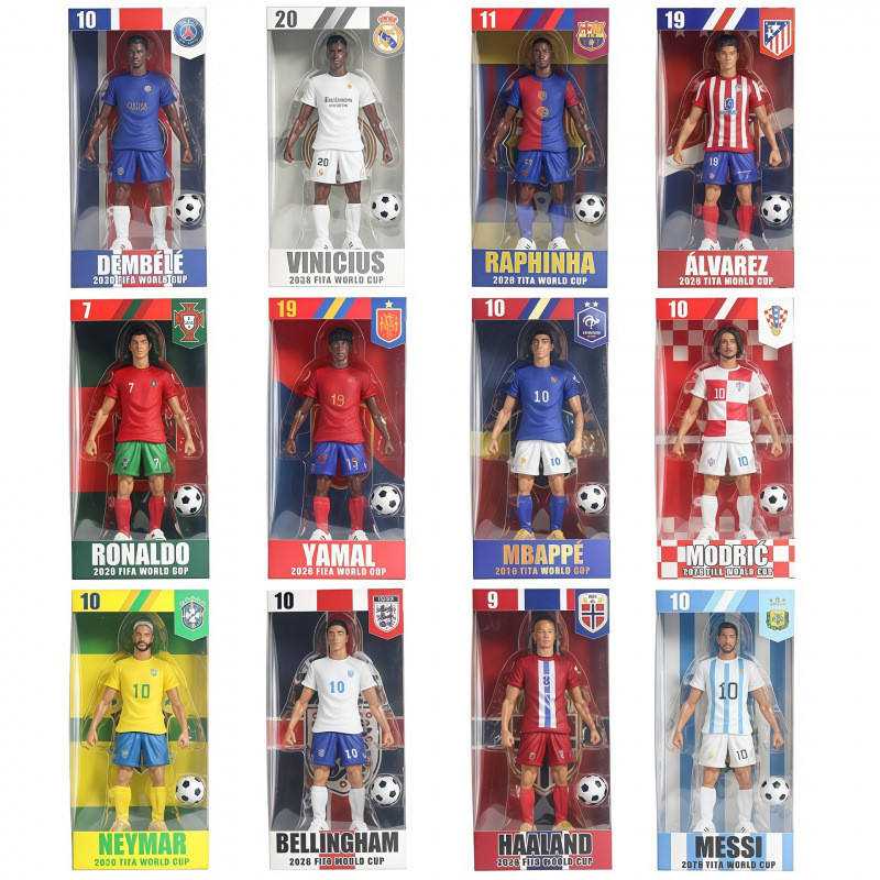 [คลังสินค้าพร้อม] World Football Star MBAPE C Romesi Harlander Nemar 22CM รูปตกแต่ง WJG