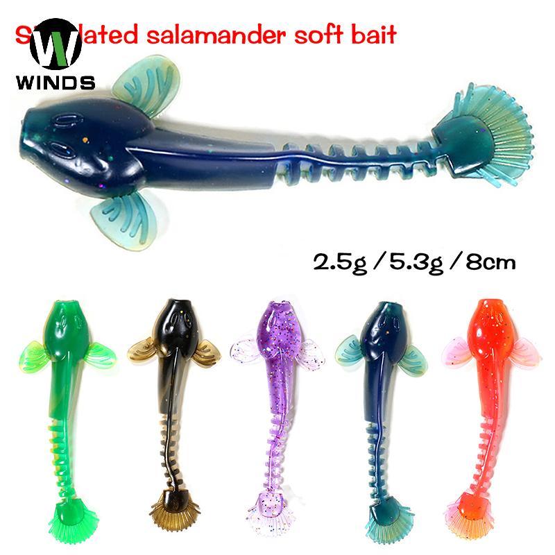 ODS 1 PCS Soft Fishing Lure 2.5g6.5 ซม./5.3g9cmBright Color Swimbait Worm Lure สําหรับเหยื่อตกปลา OD