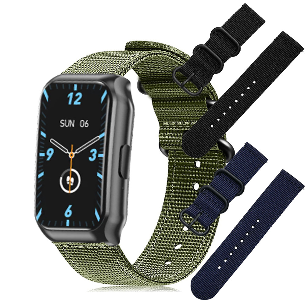 Laxasfit SmartWatch H1 สมาร์ทนาฬิกาสําหรับ Laxasfit SmartWatch H1 สมาร์ทนาฬิกานาฬิกาสร้อยข้อมือไนลอน