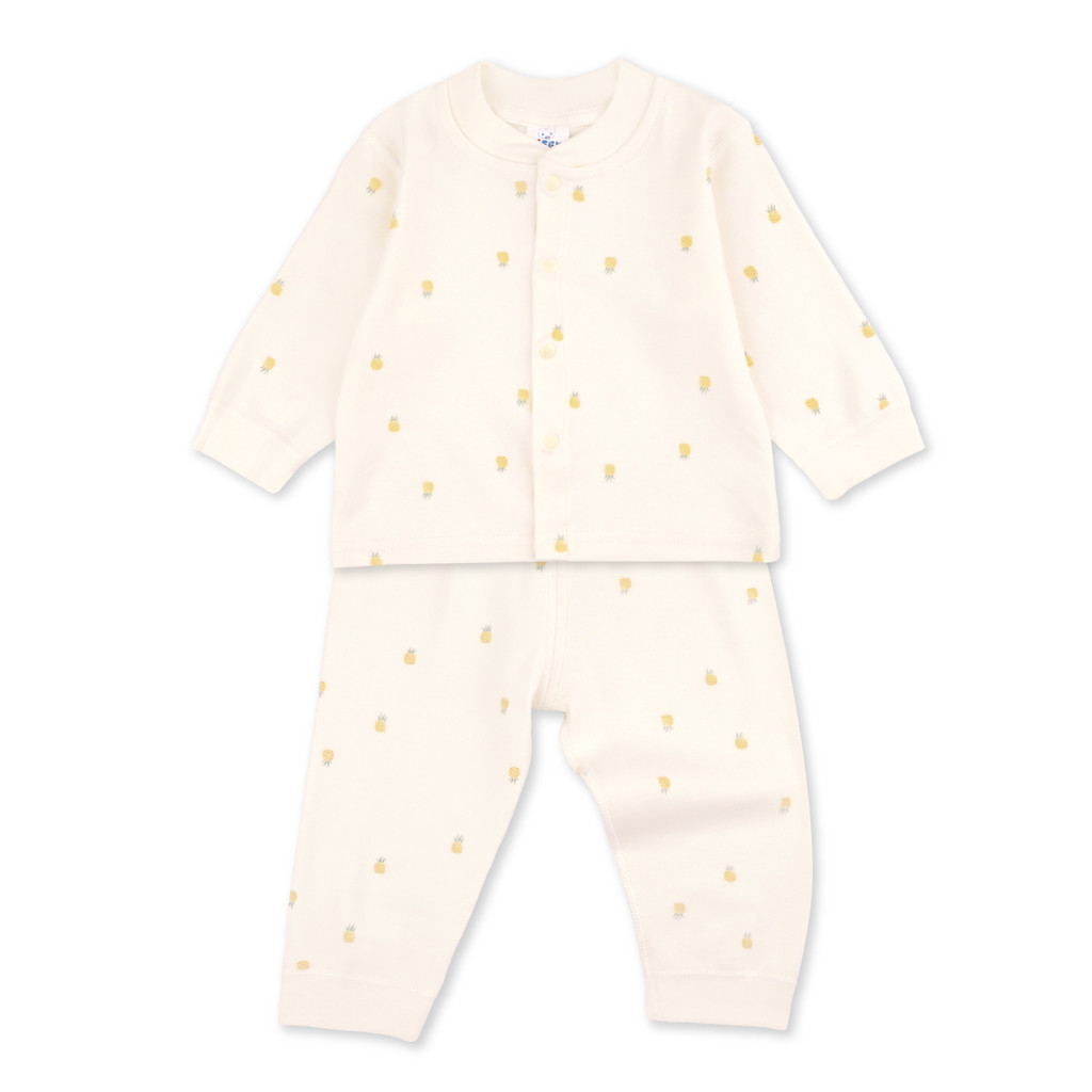 FIFFY ECO COSY NATURAL FIBER MINI PINEAPPLE LONG SLEEVE VEST SUIT (1326013)