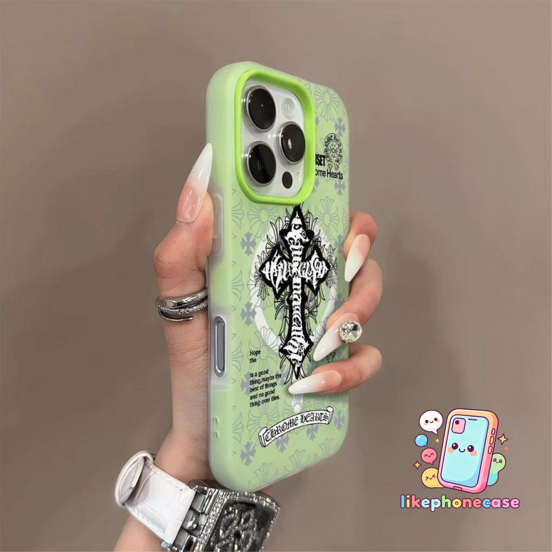 🌷เคสโทรศัพท์ลายไม้กางเขนแม่เหล็กซิลิโคน เหมาะสำหรับ iPhone 17 16 15 14 13 12 11 PRO MAX PLUS AIR - WHGDCXK1
