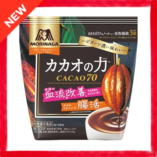 Morinaga Seika: Power of Cacao CaCao70 Sticks 4 x 6