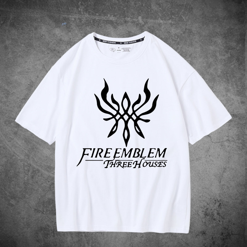 Fire Emblem พิมพ์ Cool Loose เสื้อยืดเกมญี่ปุ่น Fire Emblem
