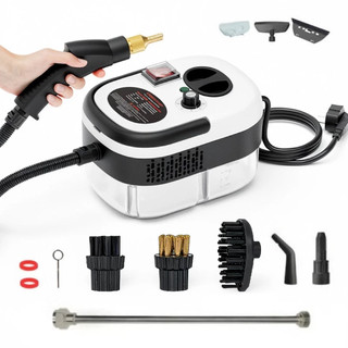 Limpador A Vapor Portátil De 2500 W Máquina Limpeza Pressurizada Alta Temperatura Com Cabeças Escova E Luvas Pa Esterili