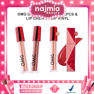 Najmia Ofc OMG Paket Ombre OMG LipCream isi 2 - Ombre Lip Cream + Lip Vinyl