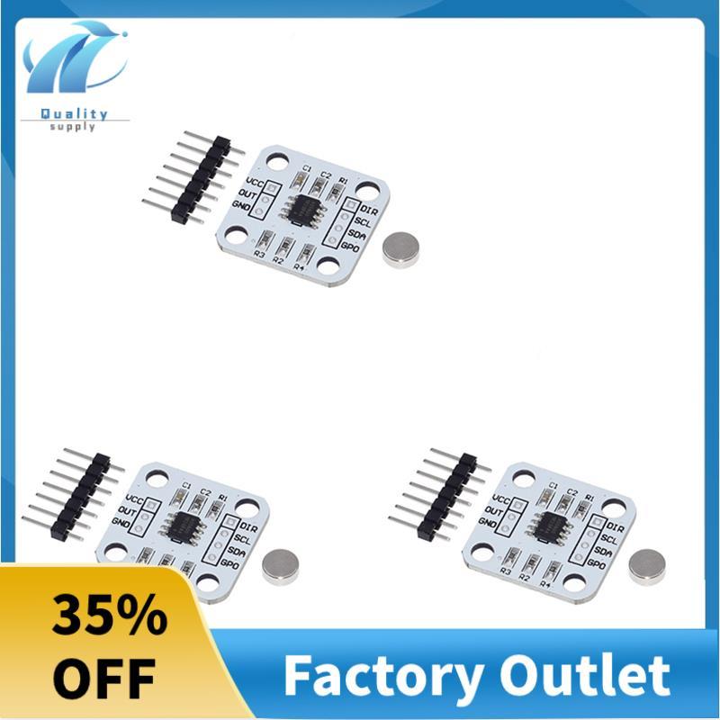 3 ชิ้น AS5600 Encoder 12 บิตแม่เหล็กเหนี่ยวนํามุมวัดเซนเซอร์โมดูลส่วนประกอบอิเล็กทรอนิกส์
