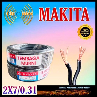 Makita Kabel 2X7 Tembaga Murni Kabel Walet 30m 100M