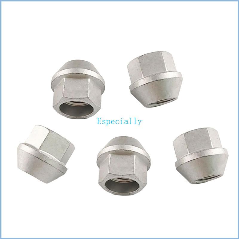 ESP น็อตยางล้อเหล็กขนาดกะทัดรัด M14X1 5 น็อตล้อปลายเปิดสําหรับเสริมประสิทธิภาพของยานพาหนะและความปลอด