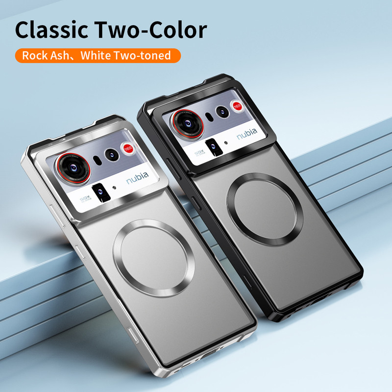 สําหรับ Nubia Z70 Z80 Ultra, Z70s Ultra กรณี ELVEV Hard PC ป้องกันลายนิ้วมือ Snap-on ดูดฝาครอบโทรศัพท์