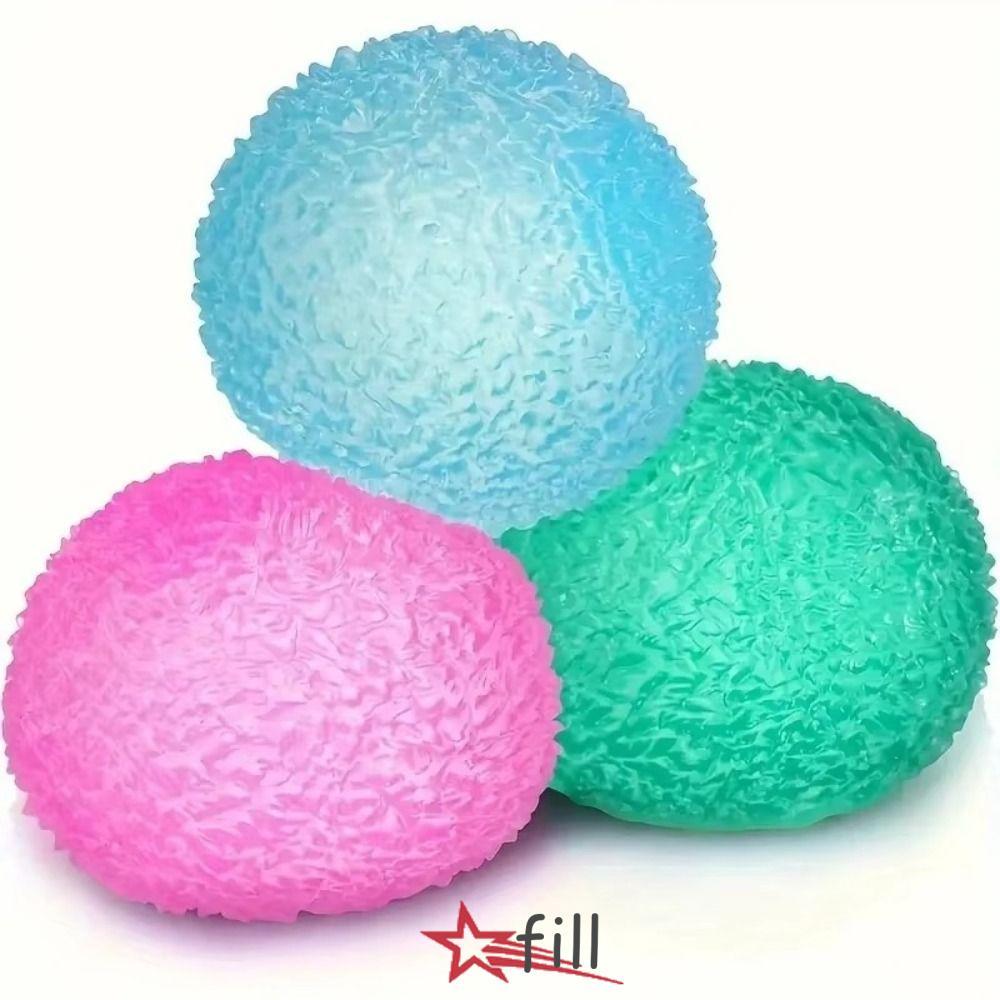 FILL ของเล่นคลายเครียด, Soft TPR Quiet Ice Ball Squeeze ของเล่น, Creative 4/6 ซม.ช้า Rebound ความวิตกกังวลบรรเทาของเล่นเด็ก & ผู้ใหญ่