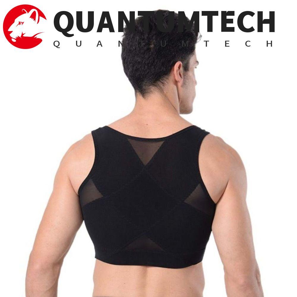 QUANTUMTECH ชุดกระชับสัดส่วนหน้าอกผู้ชาย, Lift the Back Fitness Shaping ชุดชั้นในแน่น, แฟชั่นหน้าอก Retraction เสื้อกั๊กรัดรูป Camisole Slimming Shapers ธุรกิจ Occasion