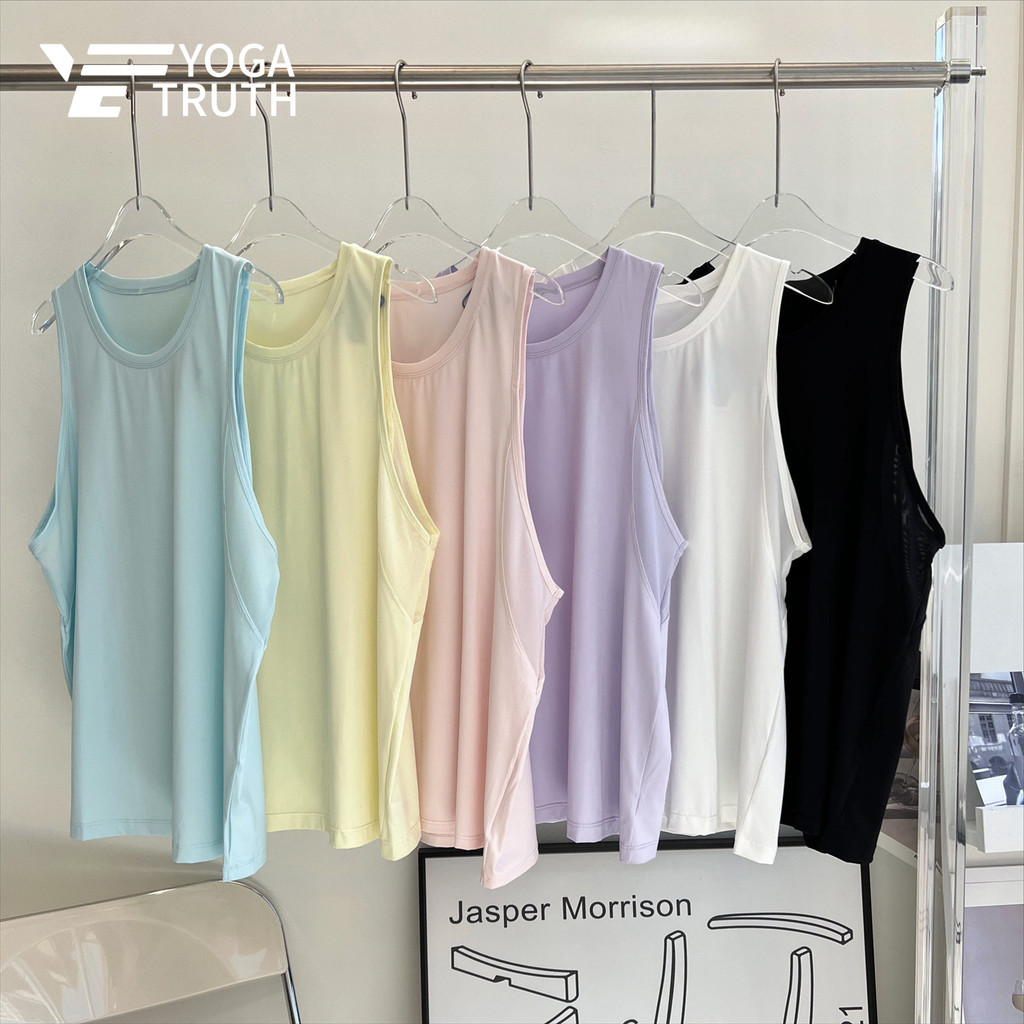 YOGATRUTHWoman กีฬา Top Antibiotic Cool Feeling เสื้อกั๊กแห้งเร็วออกกําลังกายวิ่ง