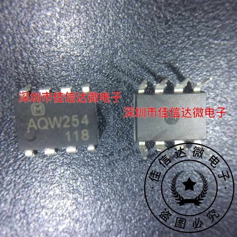 AQW254 Optocoupler Solid State Relay In-Line DIP8 ยี่ห้อใหม่สามารถยิงได้โดยตรง