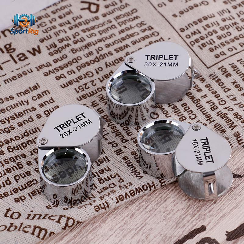 Coagulatelove Triplet Jewelers Eye Loupe แว่นขยายเครื่องประดับแว่นขยายเพชรพร้อมกล่อง [HOT]