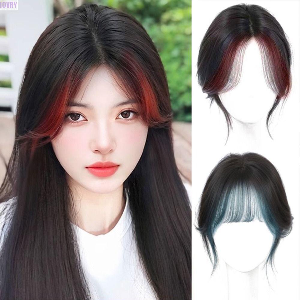 แฮร์พีชท็อปเปอร์สังเคราะห์สีงาช้าง, ส่วนต่อขยายหน้าม้าคลิปส่วนกลางธรรมชาติ, ปกเต็มที่มองไม่เห็นไม่มีรอยต่อปิดเท็จบางครอบคลุมผมสีขาว