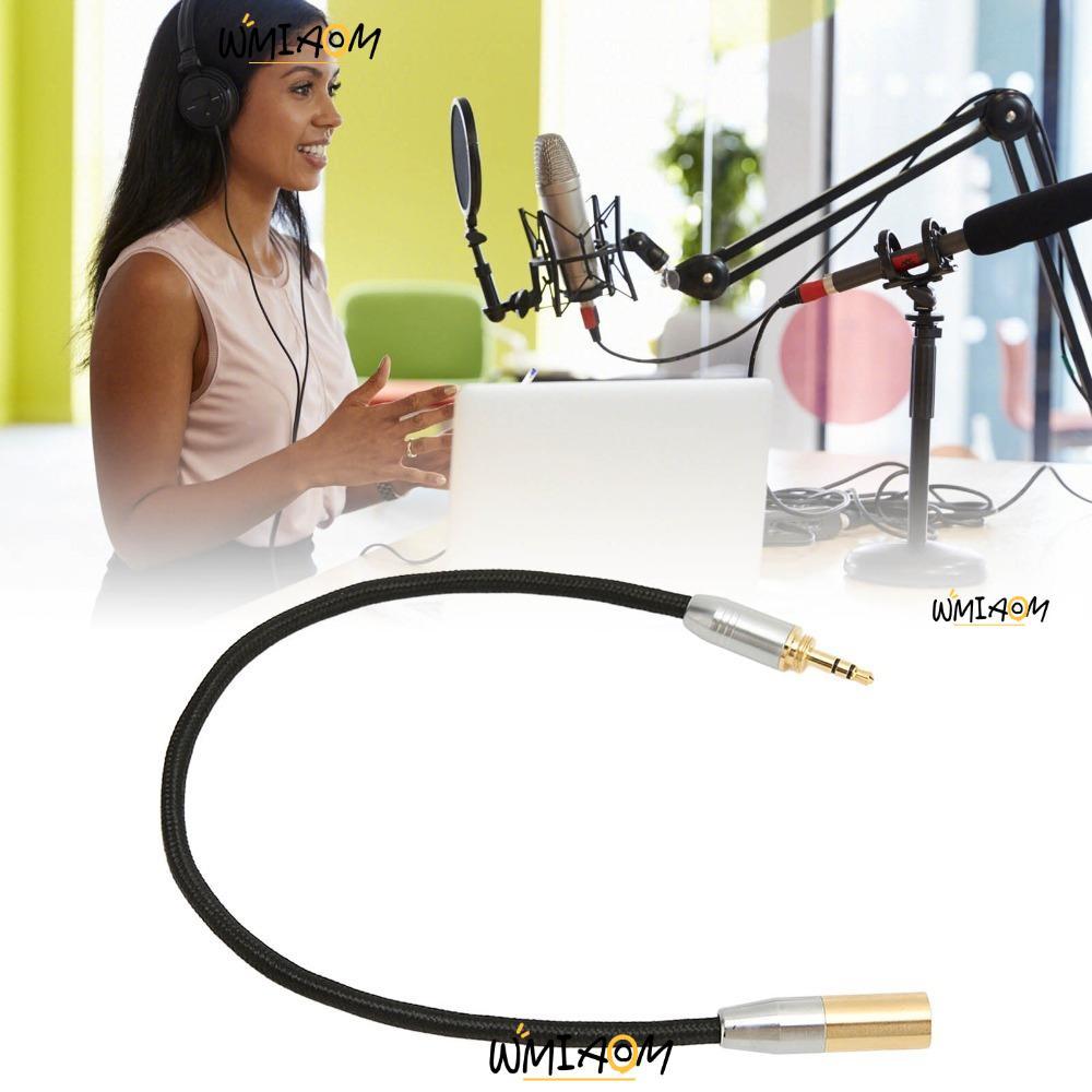 WMIAOM 3.5 มม.ชายกับมินิ XLR 3pin สาย, Gold Plated Plug and Play สายสัญญาณเสียงมืออาชีพ, 3 พินเชื่อม