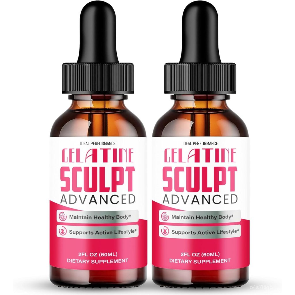Gelatine Sculpt หยด, ของแท้ Gelatine Sculpt อาหารเสริม Dropper, ทั้งหมด ธรรมชาติ Keto ชนิดน้ำ Droppe