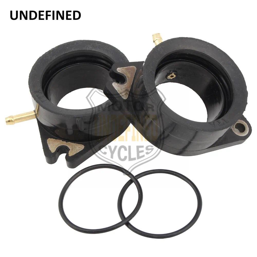 B 2pcs Motorcycle Carburetor Intake Manifold Adapter For YAMAHA XV700 XV750 XV920 Virago VIRAGO 1100
