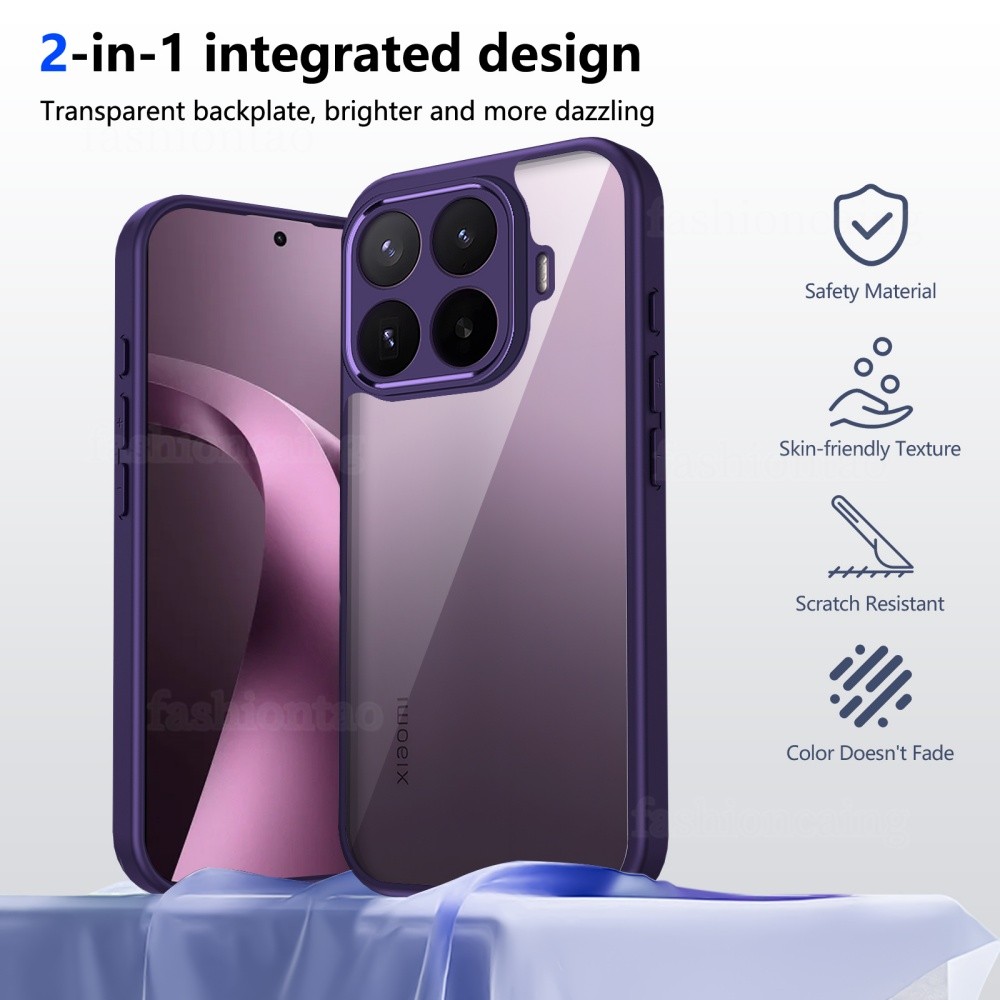สําหรับ Xiaomi17T Pro 5G สําหรับ Xiaomi 17T Pro 17TPro 1 7 17 T Pro Xiaomi17 T Xiaomi17TPro 2026 Slim PC อะคริลิคโปร่งใสเคสโทรศัพท์กันชนกันกระแทกฝาครอบด้านหลัง