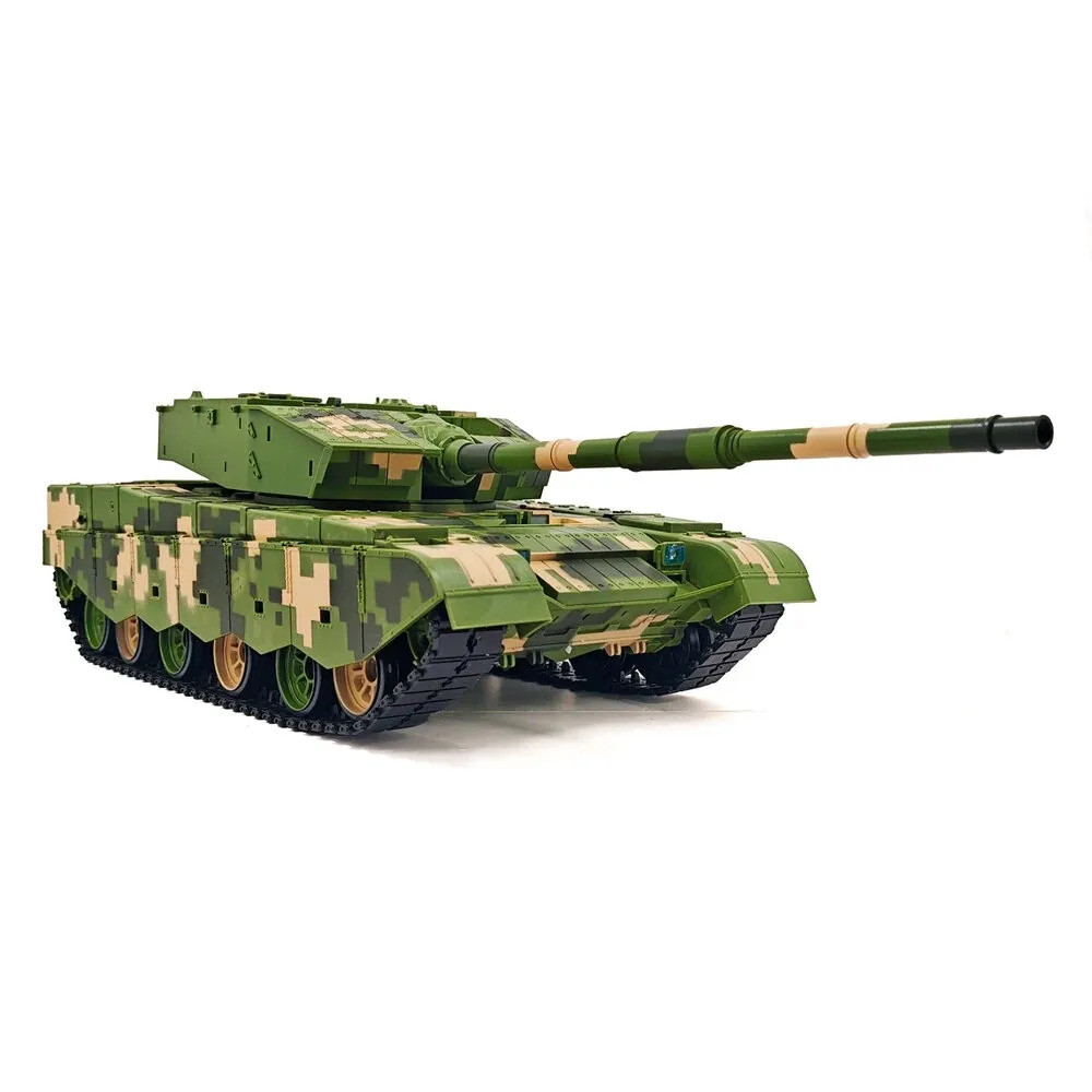 อัพเกรดใหม่ 1/16 Heng ยาว 3899-1 Pro ZTZ-99A รถถังหลัก RC InfraRed Battle BB Airsoft Light เสียงเหล็