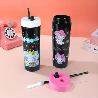 แก้วน้ำพลาสติกแบบมีหลอดดูด ขนาด 900 มล. ดีไซน์ลายโดปามีน พกพาสะดวก เหมาะสำหรับกิจกรรมกลางแจ้ง กีฬา และการดื่มน้ำประจำวัน