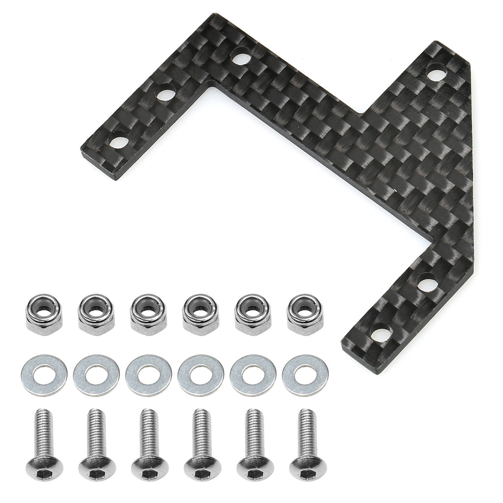 QNYคาร์บอนไฟเบอร์ Servo Mount แผ่นอัพเกรดสําหรับ Tamiya CC01 CC-01 RC รถ Enhanced Stability และ Dura