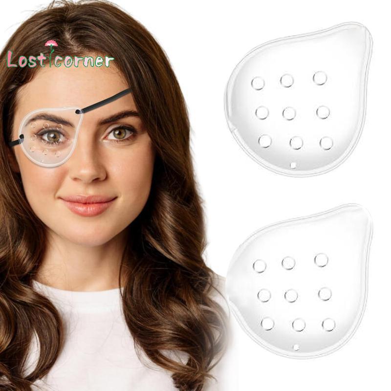[Lostcorn] Protective Multihole Transparent Eye Mask ปรับ Breathable Single Eye Mask หลังการผ่าตัด ผ้าปิดตาป้องกัน [ใหม่]