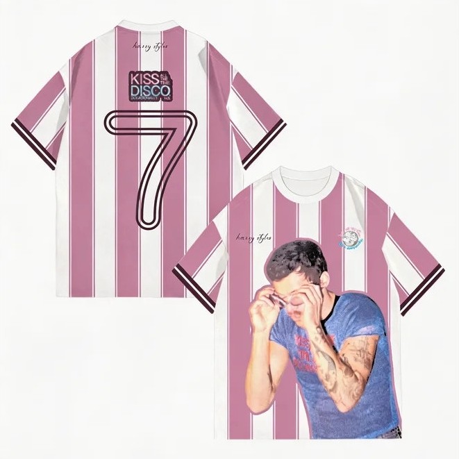 Harry Styles Jersey เสื้อยืดฤดูร้อนสบายๆ Breathable ผู้ชายผู้หญิง Tee เสื้อแฟชั่น 3D พิมพ์แขนสั้นกีฬ