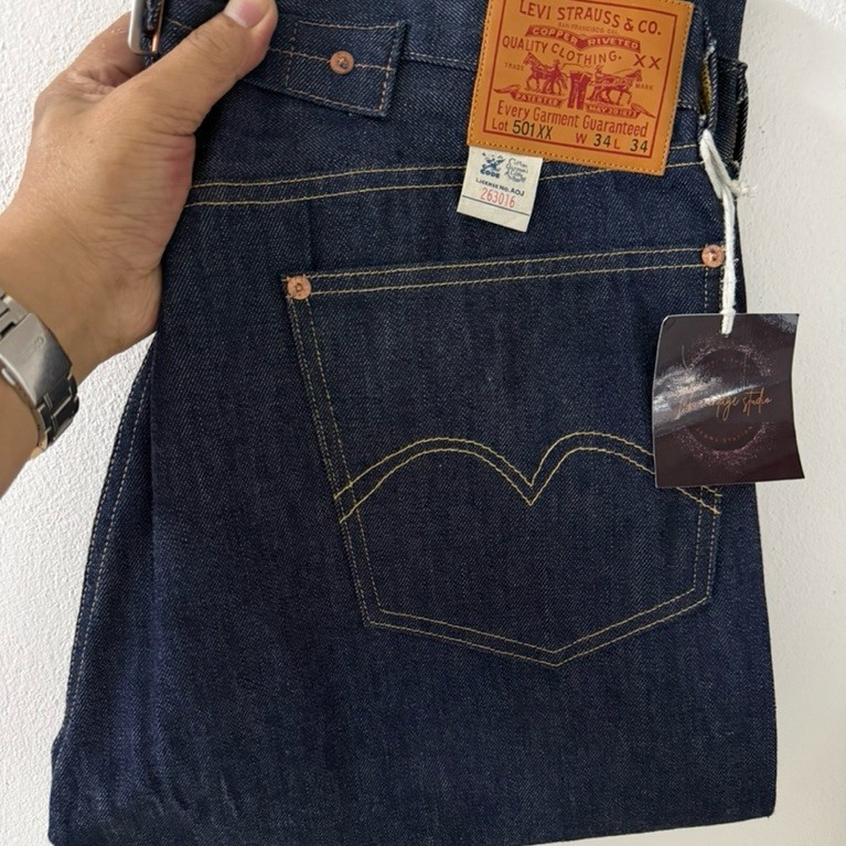 Levi’s 501 xx ริมแดง LVC 1933 Made in USA , button 4420 , Size W34 L34 (ขนาดจริงดูตรงรายละเอียดสินค้