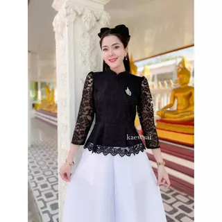 SALE! ไม่ครบไซส์ เสื้อลูกไม้อัดกาวทั้งตัว-สีดำ (TLD) ใส่เข้ารูปทรงสวย มีหลายแบบหลายไซส์ให้เลือก
