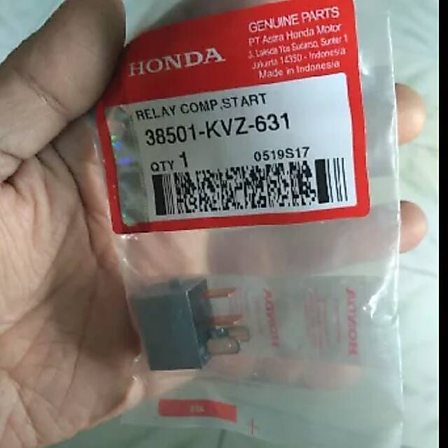 38501-kvz-631 HGP AHM 100% ORIGINAL RELAY 4 ขา STATER BEAT VARIO 125 ALL MATIC 38501KVZ631 AM