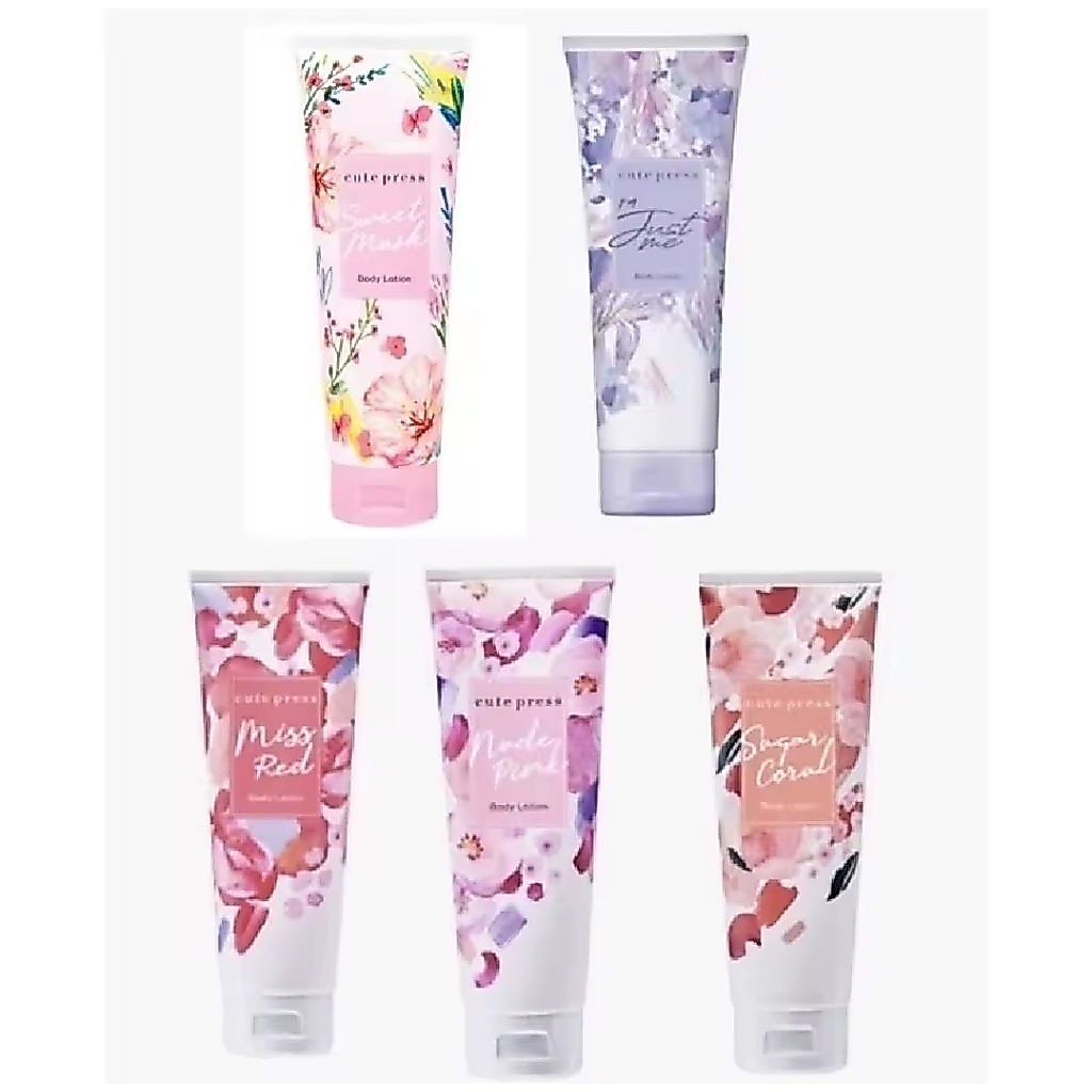 โลชั่นบำรุงผิวกาย Cute Press 250ml ซึมซาบเร็ว ไม่เหนียวเหนอะหนะ
