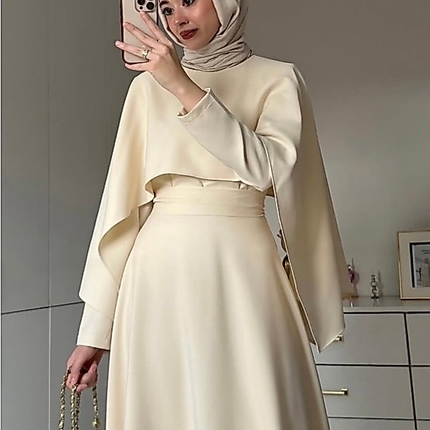 มุสลิมผู้หญิง Gamis Gsmis หรูหราผู้หญิง Gamis แนวโน้ม Jumbp ชุด Gamis Lebara 2026 ล่าสุด Ghames 2026