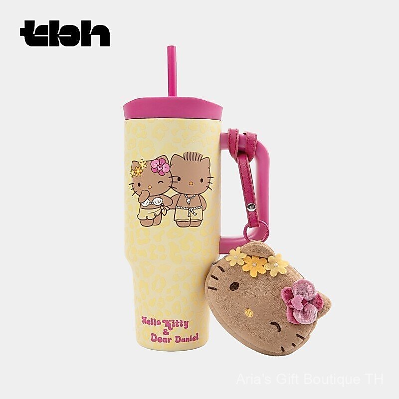 [Aria] tbh Beast Pie ตกแต่งบ้าน Hello Kitty Big Mac แก้วเก็บความร้อนสแตนเลส