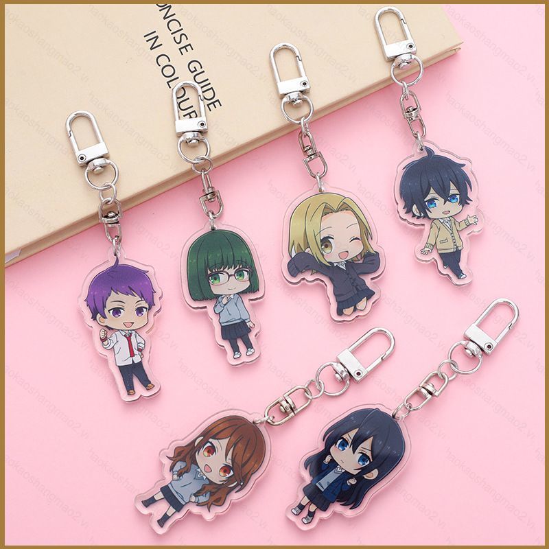 HK2 Horimiya: ชิ้นที่หายไปพวงกุญแจอะนิเมะพวงกุญแจอะคริลิคจี้กระเป๋าน่ารัก Miyamura Izumi Hori Kyouko